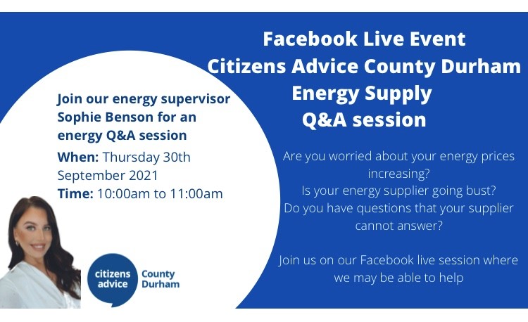 Join us on Thursday for our LIVE Facebook Energy event