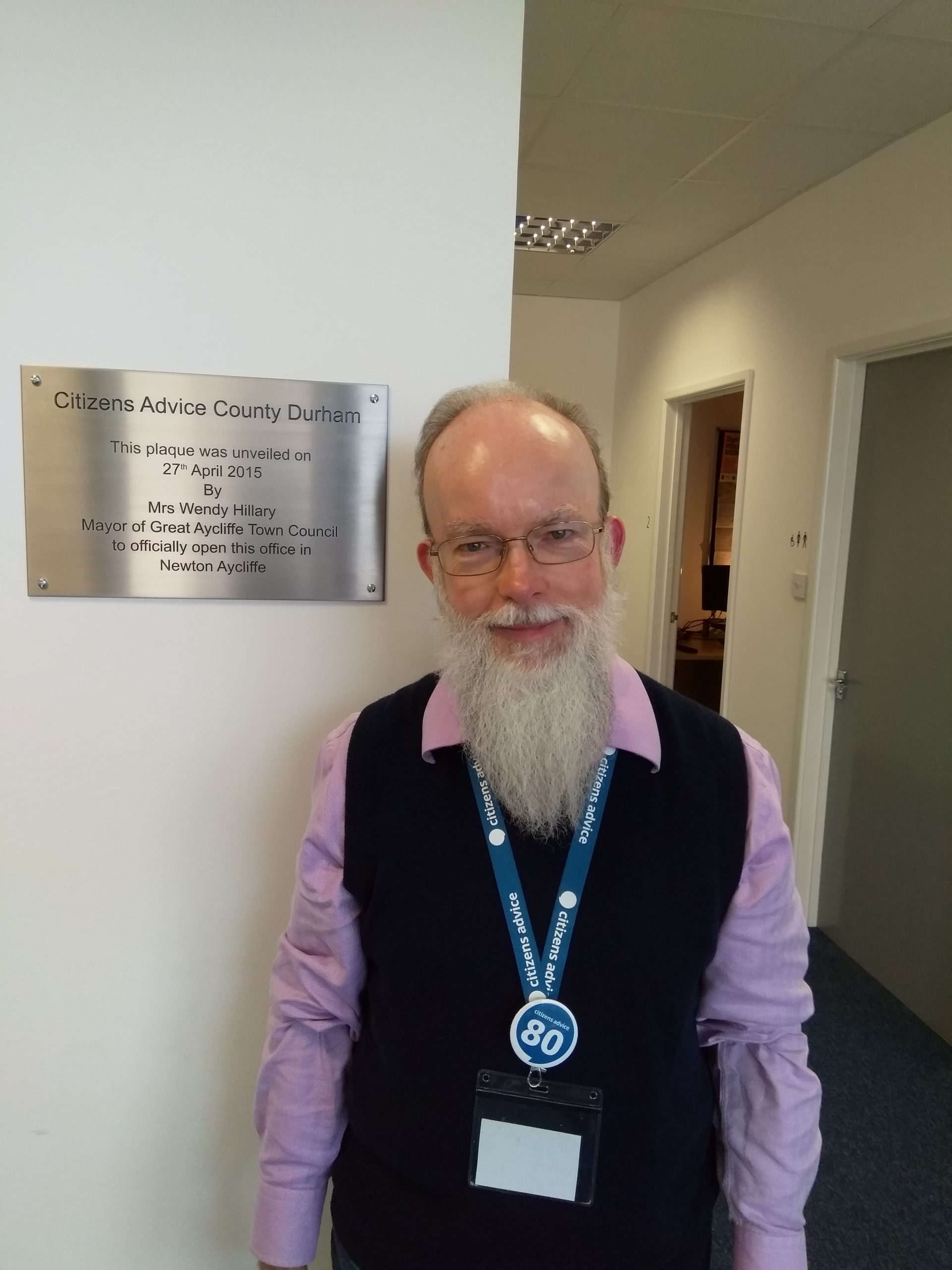Meet David, once a volunteer for us, now a member of staff